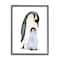 Stupell Industries Penguin and Chick Watercolor Painting Children's Nursery Arctic Framed Wall Art